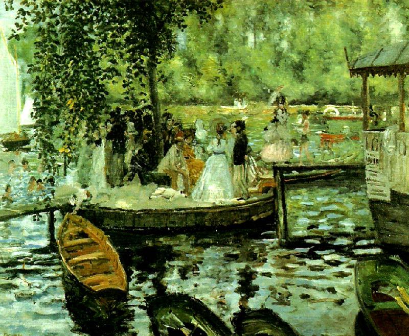 Pierre Auguste Renoir la grenouillere oil painting image